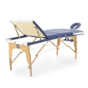 Массажный стол складной деревянный Med-Mos JF-AY01 3-х секционный NEW (светл)