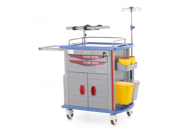 Тележка медицинская Med-Mos ЕТ850-02 (ТМ-002АН-00)