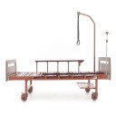 Кровать механическая Med-Mos E-8 (MM-2024Д-00) (2 функц) ЛДСП с полкой и обеденным столиком