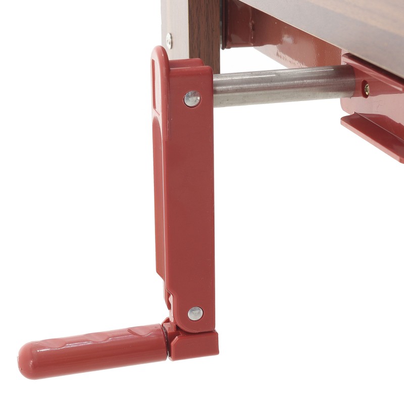 Кровать механическая Med-Mos E-8 (MM-2024Д-00) (2 функц) ЛДСП с полкой и обеденным столиком