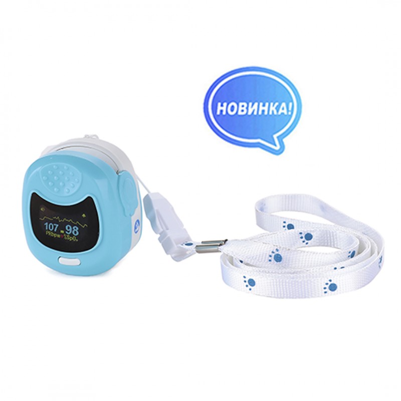 Пульсоксиметр Med-Mos CMS 50QB (Голубой)