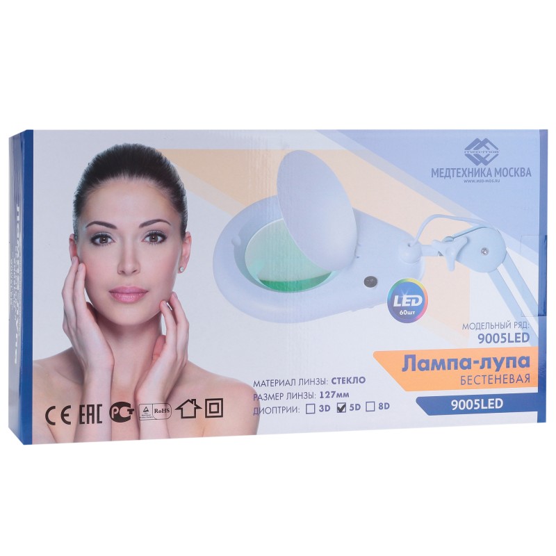 Лампа бестеневая (лампа-лупа) Med-Mos 9005LED (9005LED)