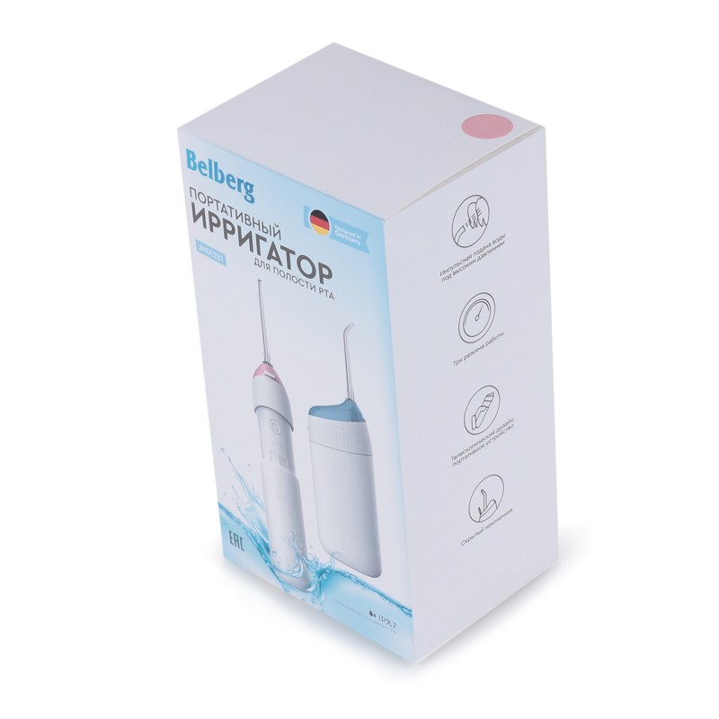 Портативный ирригатор JM01221 Belberg розовый