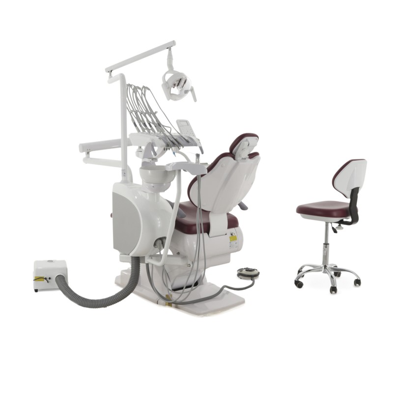Стоматологическая установка CQ-217 (СО-005М-00) Верхняя подача бордо