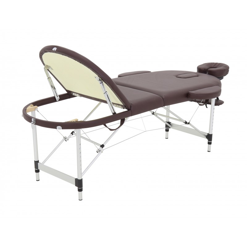 Массажный стол складной алюминиевый Med-Mos JFAL03 (МСТ- 3310ВЛ) М/К (3-х секционный)