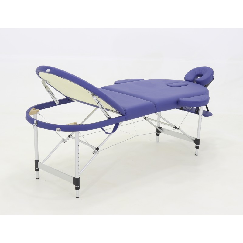 Массажный стол складной алюминиевый Med-Mos JFAL03 (МСТ- 3310ВЛ) М/К (3-х секционный)