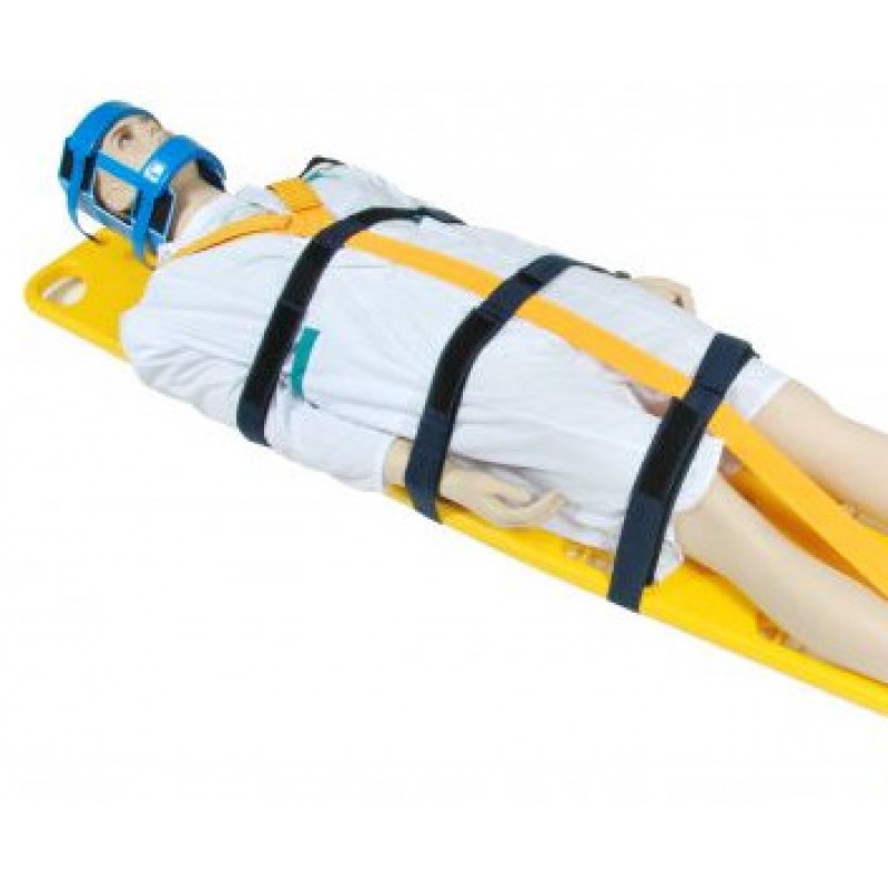 Спинальная доска Med-Mos (YDC-7A3) в комлекте с головным иммобилайзером и 