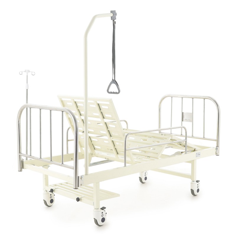 Кровать механическая Med-Mos F-8 (нержавеющая сталь)