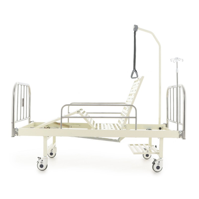 Кровать механическая Med-Mos F-8 (нержавеющая сталь)