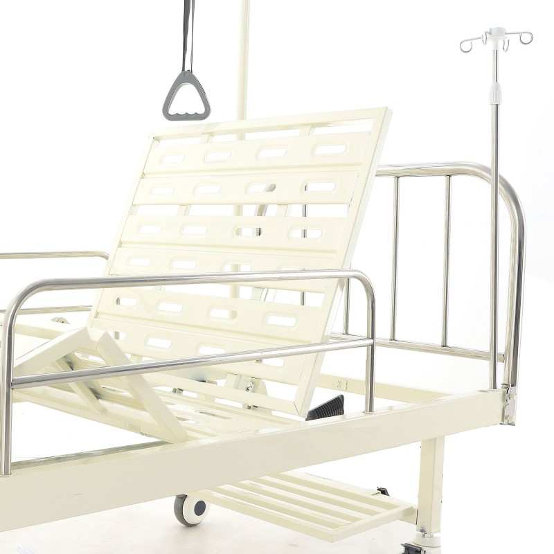 Кровать механическая Med-Mos F-8 (нержавеющая сталь)
