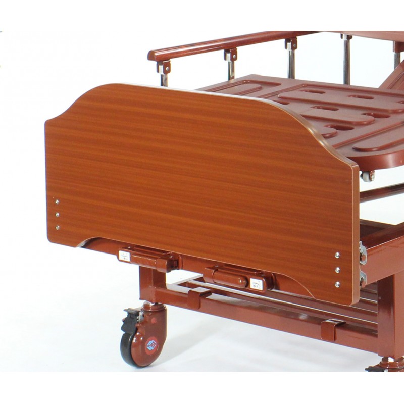 Кровать механическая Med-Mos E-8 (MM-2024Н-02) (2 функции) ЛДСП с полкой и обеденным столиком