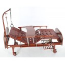 Кровать механическая Med-Mos E-8 (MM-2024Н-02) (2 функции) ЛДСП с полкой и обеденным столиком