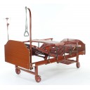 Кровать механическая Med-Mos E-8 (MM-2024Н-02) (2 функции) ЛДСП с полкой и обеденным столиком