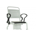 Кресло - стул с санитарным оснащением REBOTEC Бонн серый/черный