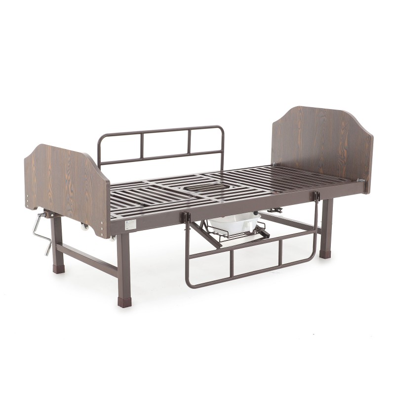 Кровать механическая Med-Mos E-49 (MM-2120Н-00)  с туалетным устройством и функцией «кардиокресло»