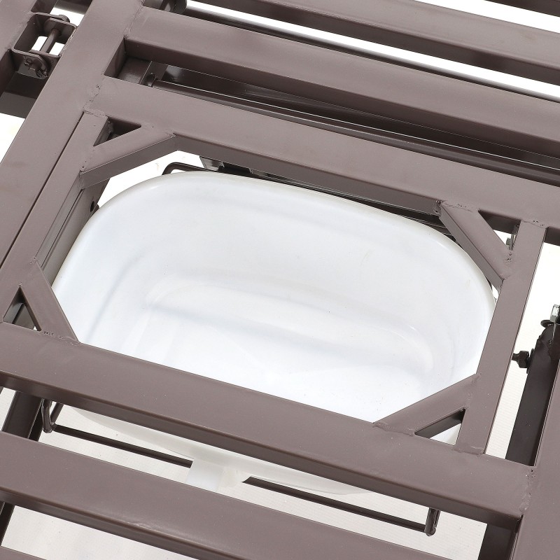 Кровать механическая Med-Mos E-49 (MM-2120Н-00)  с туалетным устройством и функцией «кардиокресло»