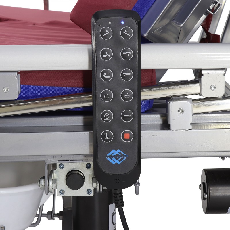 Кровать электрическая Med-Mos DB-11А (МЕ-5228Н-00) ЛДСП Венге с боковым переворачиванием, туалетным устройством и функцией «кардиокресло»