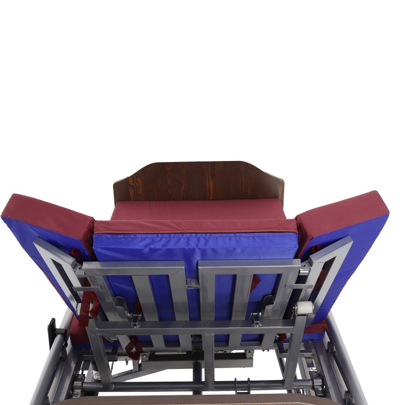 Кровать электрическая Med-Mos DB-11А (МЕ-5228Н-00) ЛДСП Венге с боковым переворачиванием, туалетным устройством и функцией «кардиокресло»