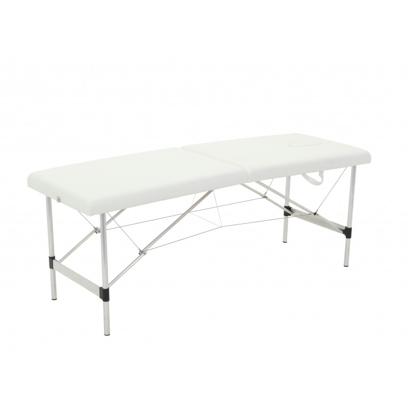Массажный стол складной алюминиевый Med-Mos JFAL01-F 2-х секционный (с регулировкой высоты)  (PA2.00.00A)