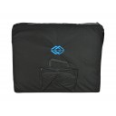 Массажный стол складной алюминиевый Med-Mos JFAL01A  М/К (3-х секционный) бежевый с синей волной  (PА3.20.12А)