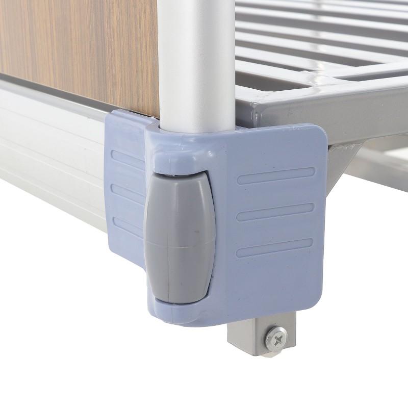 Кровать электрическая Med-Mos DB-11А (МЕ-5248Н-01) Алюм. с боковым переворачиванием, туалетным устройством и функцией «кардиокресло»