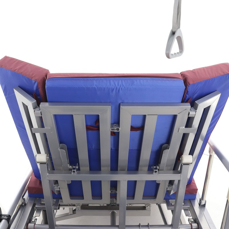 Кровать электрическая Med-Mos DB-11А (МЕ-5248Н-01) Алюм. с боковым переворачиванием, туалетным устройством и функцией «кардиокресло»