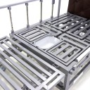 Кровать электрическая Med-Mos DB-11А (МЕ-5228Н-00)  темный премиум с боковым переворачиванием, туалетным устройством и функцией «кардиокресло»