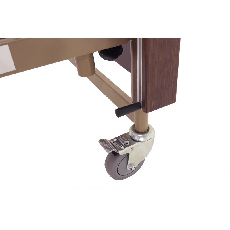 Кровать электрическая Med-Mos YG-1 (ЛДСП коричневый) с деревянными ламелями