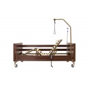 Кровать электрическая Med-Mos YG-1 (ЛДСП коричневый) с деревянными ламелями