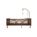 Кровать электрическая Med-Mos YG-1 (ЛДСП коричневый) с деревянными ламелями