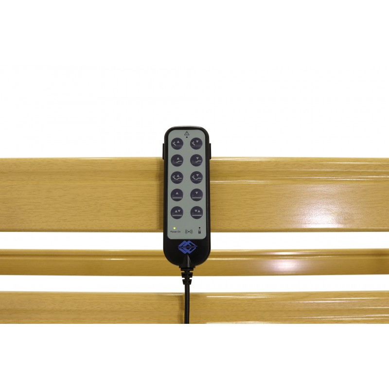 Кровать электрическая Med-Mos YG-1 (ЛДСП светлое дерево) с металлическими ламелями