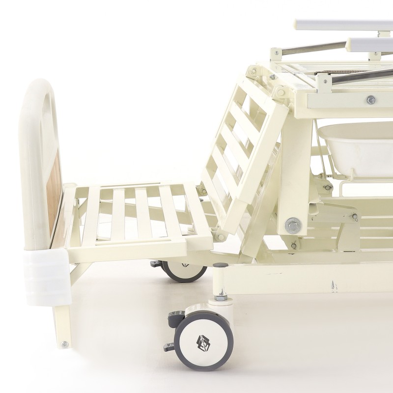 Кровать электрическая Med-Mos DB-11А (МЕ-5218Н-12)  с боковым переворачиванием, туалетным устройством и функцией «кардиокресло» и регулировкой высоты